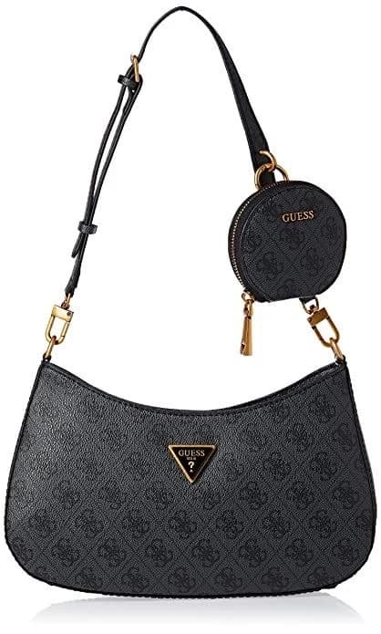 Guess Shoulder Bag Noelle negra, vista frontal