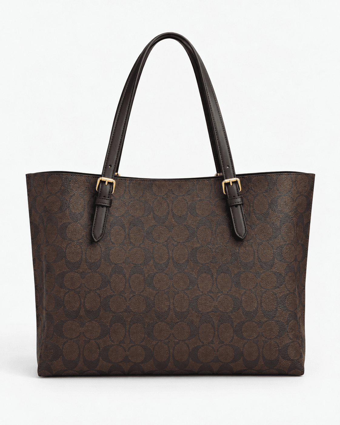 Tote Coach Mollie en color marrón, vista posterior