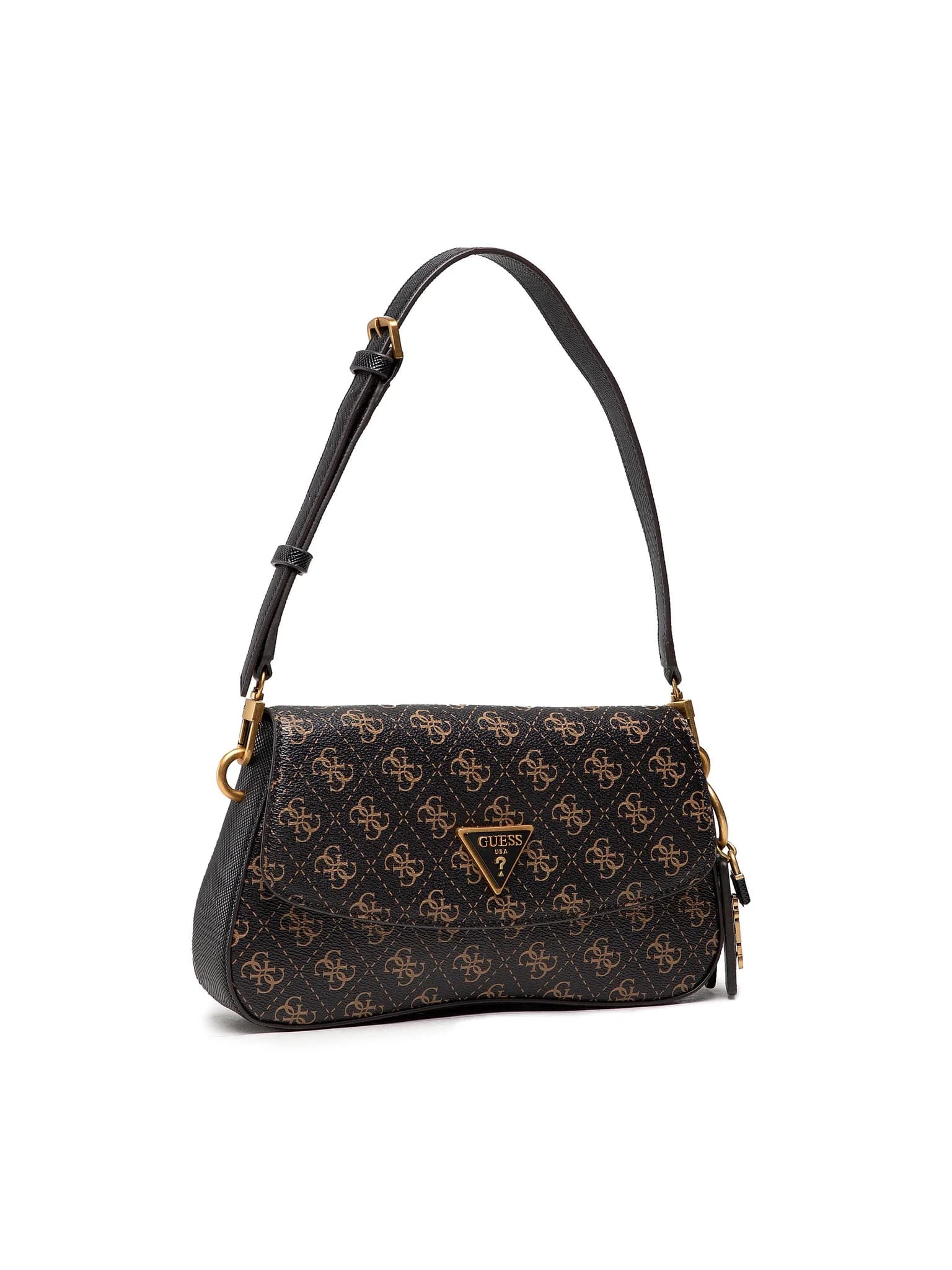 Guess Shoulder Bag Cordelia marrón, vista frontal