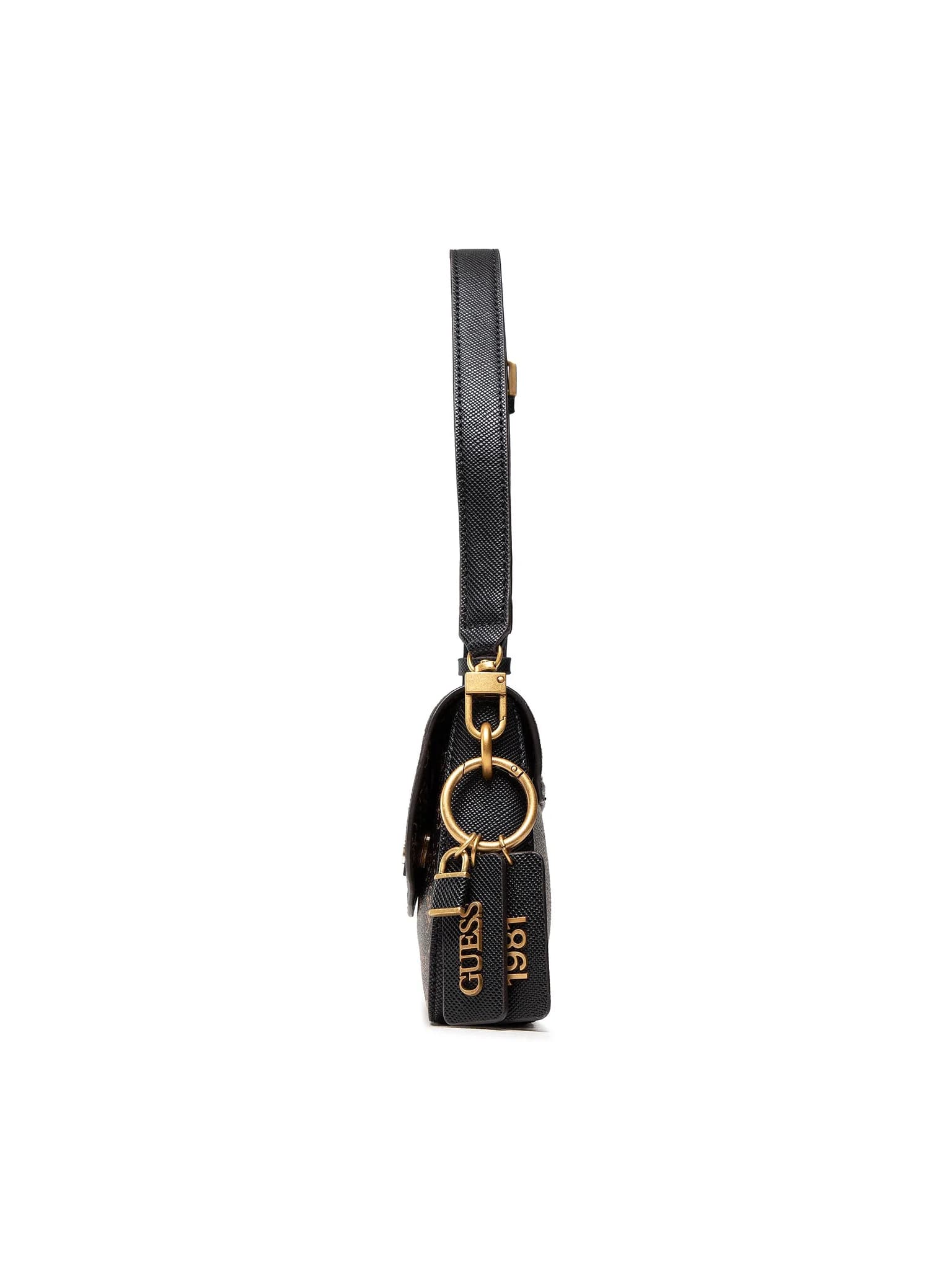 Guess Shoulder Bag Cordelia marrón, vista lateral