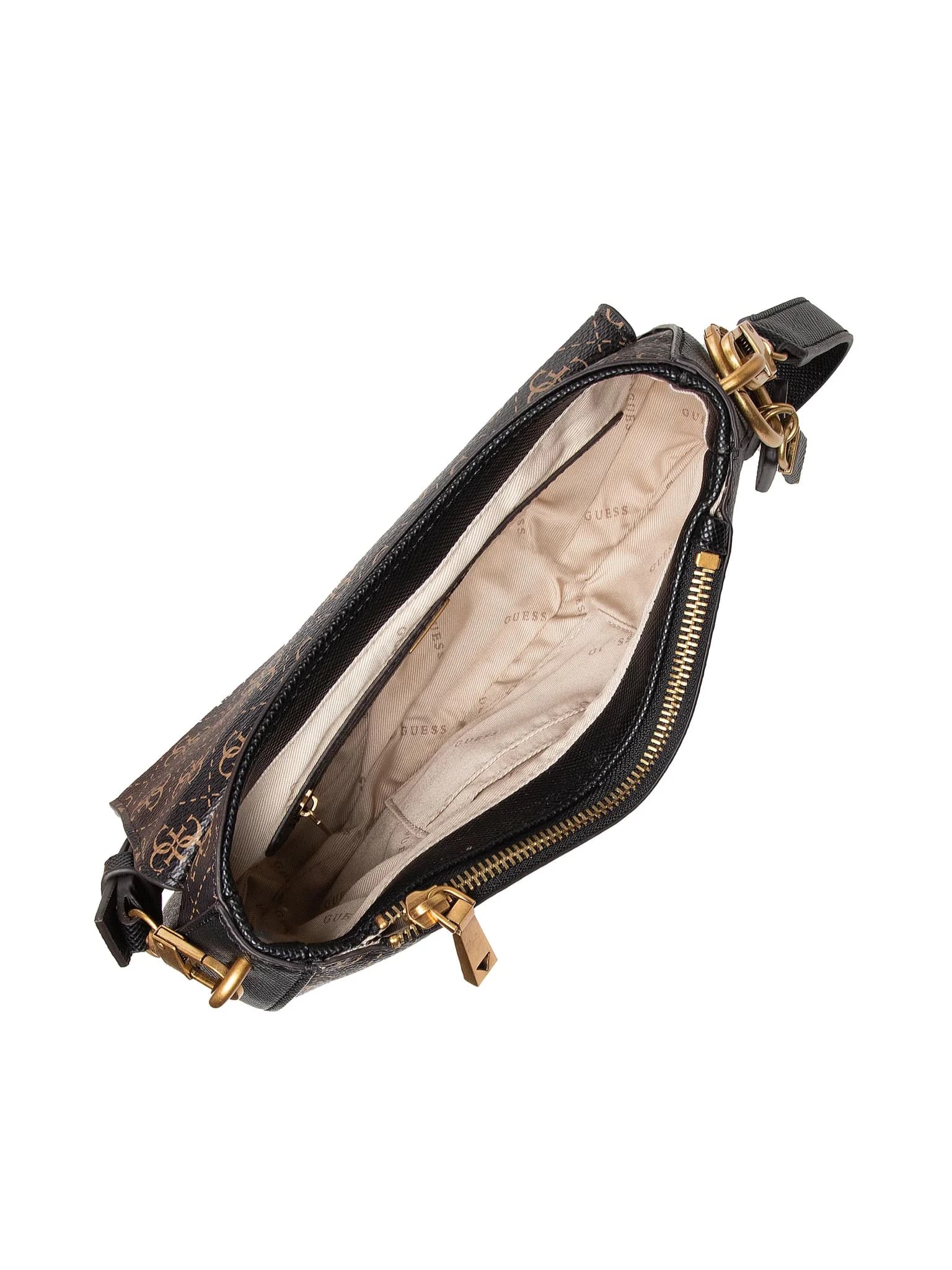 Interior de Guess Shoulder Bag Cordelia marrón
